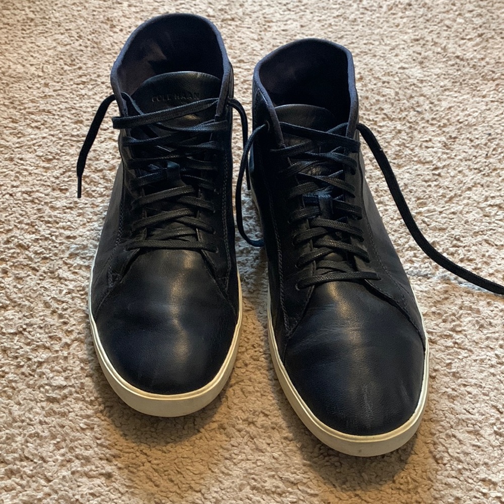 Cole Haan Grand Crosscourt Men's Leather Mid-Top Sneakers